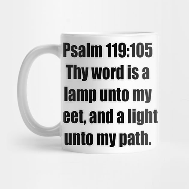 Psalm 119:105 KJV Bible Verse Typography by Holy Bible Verses